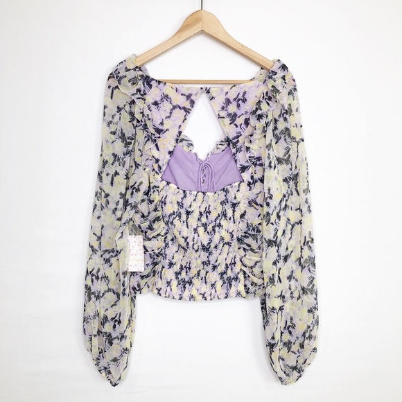 Free people Mabel structured floral blouse - Picture 3 of 13